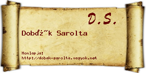 Dobák Sarolta névjegykártya