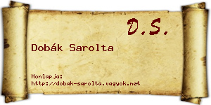 Dobák Sarolta névjegykártya