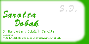 sarolta dobak business card